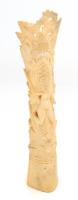 Isten / totemoszlop faragott csont szobrocska 21 cm
