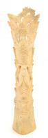 Isten / totemoszlop faragott csont szobrocska 21 cm