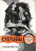 1949 Cystural Medichemia. Peroralis Chemotherapeuticum a vizelet és húgyutak desinficiálására / Hungarian medicine advertisement (EK)