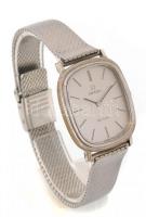 Omega De Ville svájci mechanikus karóra, fém szíjjal, működik, 3x2,5 cm