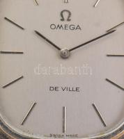 Omega De Ville svájci mechanikus karóra, fém szíjjal, működik, 3x2,5 cm
