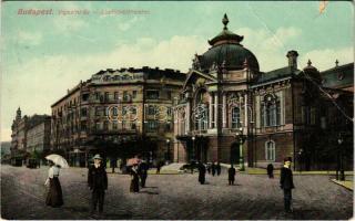 1911 Budapest XIII. Vígszínház, villamosok (EB)