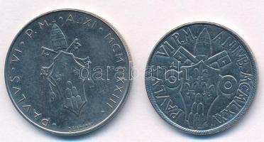 Vatikán 1973. 100L acél + 1975. 50L acél T:2
Vatican 1973. 100 Lire steel + 1975. 50 Lire steel C:X...
