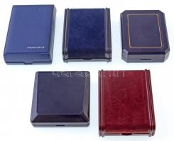 5db-os vallási emlékérem tétel, mindegyik díszdobozban, közte Szabó Gábor (1940-) 2003. "Spányi...