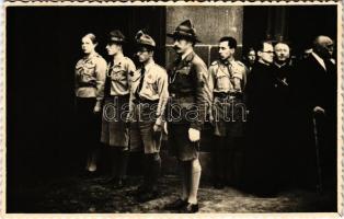 ~1935 Kassa, Kosice; cserkészek és papok. Fotosalon Ritter / scouts and priests. photo