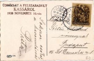 1938 Kassa, Kosice; Dóm / Erzsébet székesegyház / cathedral + "1938 Kassa visszatért" So. ...