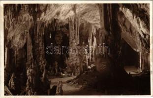 1940 Aggtelek, Aggteleki cseppkőbarlang, Baradla-barlang, Pálmaliget. Kessler Hubert dr. felvétele (fl)