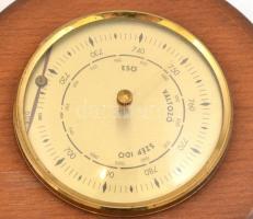 2 db barométer, egyik sérült 20x11 cm, d:  14 cm
