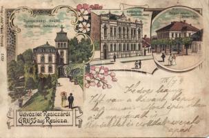 Resicza Headquarters, Town Hall, School Litho