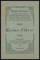 Weimar-Führer. Weimar, 1909, Verlag der Geschäftsstelle des Deutschen Schillerbundes. Német nyelven. Kiadói papírkötésben, benne Weimar városrészletének térképével, jó állapotban.
