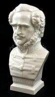 Herendi Széchenyi büszt Fehér mázas, jelzett, hibátlan. 21 cm