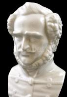 Herendi Széchenyi büszt Fehér mázas, jelzett, hibátlan. 21 cm