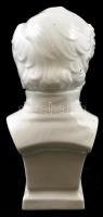 Herendi Széchenyi büszt Fehér mázas, jelzett, hibátlan. 21 cm