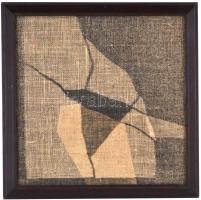 Orient Enikő (1953-): Villanás. Vászonkép, hátoldalán jelzett (Orient Enikő 90'), 22×22 cm