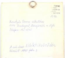 Kesztyűs Ferenc (1932-): Lélektükröződés, 1997. Tűzzománc,  jelzett, hátoldalán a művész bélyegzőjév...