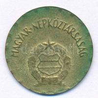 1974. 2Ft sárgaréz, technológiai hibás veret (vékony lapka, 21,5mm átmérő) T:2,2- patina
Adamo F7.4