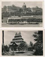 2 db RÉGI magyar képeslap: Budapest, Mátraháza / 2 pre-1945 Hungarian postcards