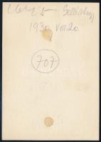 1930 Kinszki Imre (1901-1945) budapesti fotóművész hagyatékából, a szerző által datált és feliratozo...