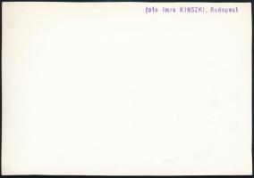 cca 1935 Kinszki Imre (1901-1945) budapesti fotóművész hagyatékából, pecséttel jelzett vintage fotó ...