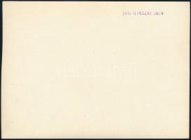 cca 1932 Kinszki Imre (1901-1945) budapesti fotóművész hagyatékából, pecséttel jelzett vintage fotó ...