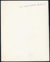 cca 1935 Kinszki Imre (1901-1945) budapesti fotóművész hagyatékából, pecséttel jelzett vintage fotó ...