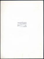 cca 1974 Müller Ferenc budapesti fotóművész pecséttel jelzett, vintage alkotása (Kádár mester és a p...