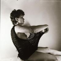 cca 1985 Több fotómodell közreműködésével készült aktfotók, 13 db vintage negatív, Menesdorfer Lajos...