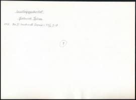 cca 1974 Gebhardt György (1910-1993) budapesti fotóművész hagyatékából, aláírt, feliratozott vintage...