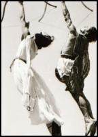 cca 1935 Mozdulat- és mozgásművészeti kompozíciók, 2 db NEGATÍV felvétel Szentpál Olga csoportjának ...