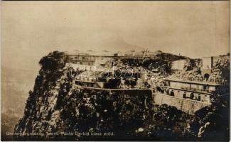 Punta Corbin olasz erőd elfoglalása. Genierigazgatóság Trient. Hadifénykép Kiállítás / WWI Austro-Hungarian K.u.K. military, captured Italian fortress