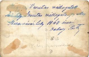 1943 Marosvásárhely, Targu Mures; Magyar és Erdélyi Vasutas Válogatott labdarúgó (foci) csapatok / H...