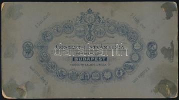 Schay Gusztáv (1862-1939) vezérkari ezredes kabinetfotója 17x21 cm