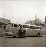 cca 1960 Autóbuszok tétele, 6 db vintage NEGATÍV Demeter Sándor szentesi fényképész hagyatékából, 6x...
