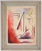 Demjén Mimi (1906-199?): Felfelé törekvés. Olaj, vászon, jelzett, fa keretben, 47×38 cm / Mimi Demjé...