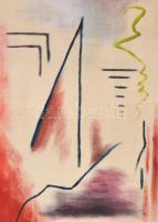 Demjén Mimi (1906-199?): Felfelé törekvés. Olaj, vászon, jelzett, fa keretben, 47×38 cm / Mimi Demjé...