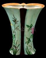 Drasche váza. Kézzel festett, jelzett kopásokkal 15 cm
