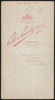 1901 Budapest, Koller Károly tanár utódai műtermében készült, keményhátú vintage fotó, ez a műterem ...