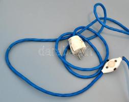 Dresden jelzéssel: Porcelán lámpa. Kézzel festett, jelzett, lepattanásokkal, búra nélkül. 23 cm