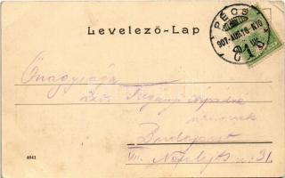 1907 Pécs, látkép (EK)