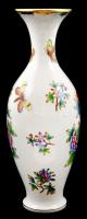 Herendi Viktória mintás váza. Kézzel fetsett, jelzett, hibátlan. 33 cm