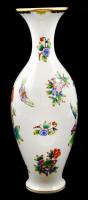 Herendi Viktória mintás váza. Kézzel fetsett, jelzett, hibátlan. 33 cm