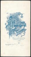 cca 1895 Budapest, Uher Ödön (1862-1931) császári és királyi udvari fényképész műtermében készült ke...