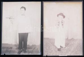 cca 1960 Glázner Mária (később Sándor Andrásné) csongrádi fényképész hagyatékából 13 db vintage műte...