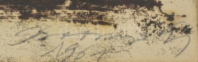 Olvashatatlan jelzéssel (Bornyi vagy Baranyi Gyula ?): Aktok. Monotípia, papír. Üvegezett fa keretbe...