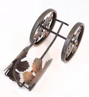 Réz italos üveg tartó, boros üveg tartó állvány 26 cm