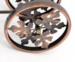 Réz italos üveg tartó, boros üveg tartó állvány 26 cm