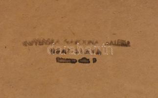 Ács Károly (?-?). Hegyvidéki táj (Tátra?). Olaj, fa, hátoldalán Szlovák Nemzeti Galéria valamint két...