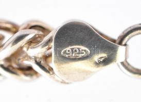 Ezüst(Ag) masszív fantázia nyaklánc, jelzett, h: 40 cm, nettó: 24,8 g