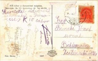 1942 Dunavecse, KIE (Keresztyén Ifjúsági Egyesület) Tábor. Foto Bárány (fl)