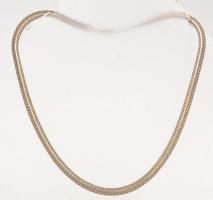Ezüst(Ag) kígyómintás nyaklánc, jelzett, h: 42,5 cm, nettó: 15,4 g